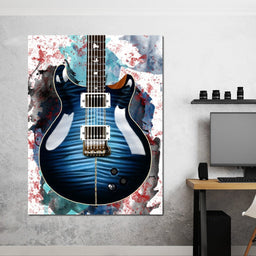 Santana's Electric Guitar - Abraham Szomor - NicheCanvas