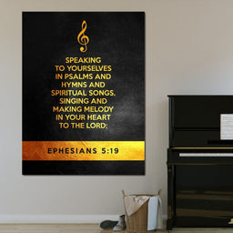 Ephesians 5:19 - ABConcepts - NicheCanvas