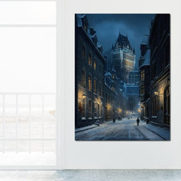 Quebec City Lights - NicheCanvas