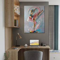 Ballet Dancer Artist Palette - NicheCanvas