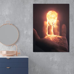 Holding the Sun - NicheCanvas