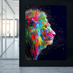 Colored Lion - Milos Karanovic - NicheCanvas