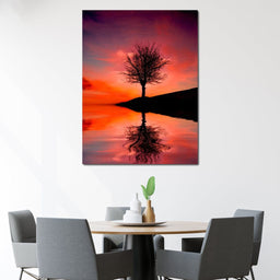 Red Sunset - NicheCanvas
