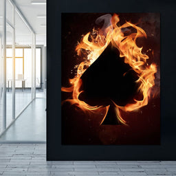 Spade on Fire - NicheCanvas