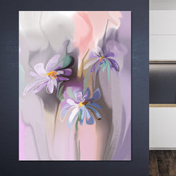 Purple Daisies - NicheCanvas