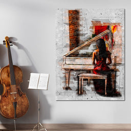 Elegant Sounds Sketch Art - Johanjjf - NicheCanvas