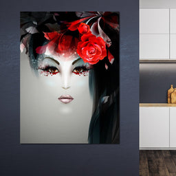 Geisha Portrait - NicheCanvas