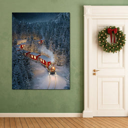 Christmas Train - NicheCanvas