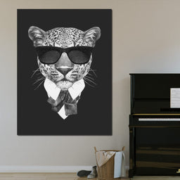Dressed Up Leopard - NicheCanvas