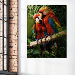 Beautiful Parrots - Milos Karanovic - NicheCanvas