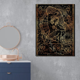 Zodiac sign Aquarius - NicheCanvas