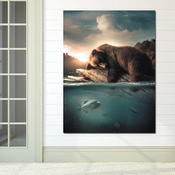 Floating Bear - Zenzdesign - NicheCanvas