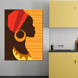 African Woman Profile - NicheCanvas