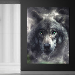 Midnight Wolf - Zenzdesign - NicheCanvas