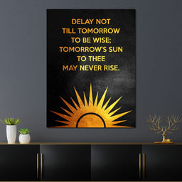 Delay Not Wisdom - ABConcepts - NicheCanvas