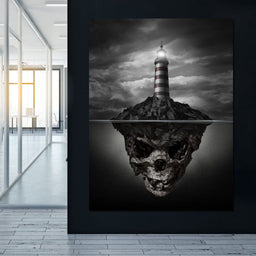 Skull Lighthouse - NicheCanvas