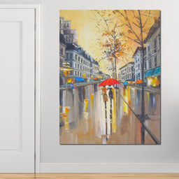 Rain in Boston - NicheCanvas