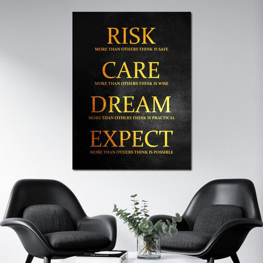 Risk More - ABConcepts Canvas Print