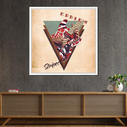 Eddie Van Halen's Guitar Retro - Abraham Szomor - NicheCanvas