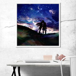 Kissing Under the Stars - NicheCanvas