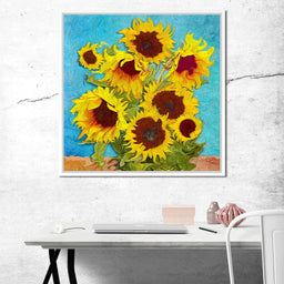 Impressionist Sunflowers - NicheCanvas