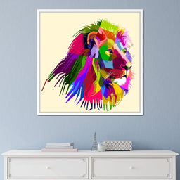 Pop Art Lion - NicheCanvas