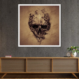 Skull Sketch - NicheCanvas