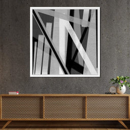 Black & White Lines v2 - Andy Brackpool - NicheCanvas