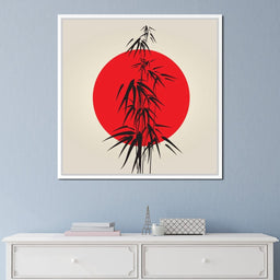 Red and Black Bamboo - NicheCanvas