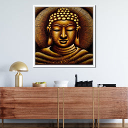 Meditating Buddha Portrait - NicheCanvas