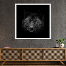 Black and White Wolf - NicheCanvas