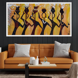 African Women with Jars - NicheCanvas