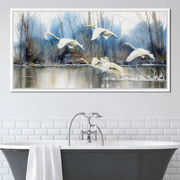 White Swans - NicheCanvas