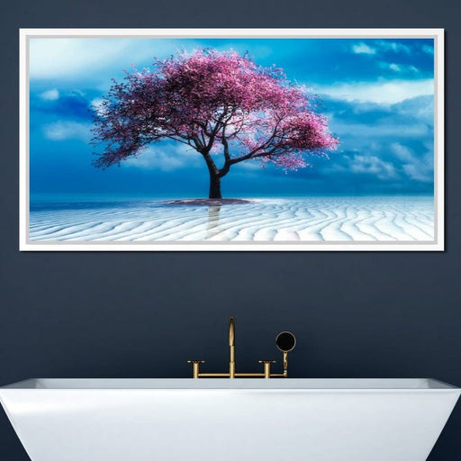 Lone Pink Tree Canvas Print