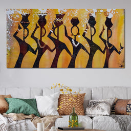 African Women with Jars - NicheCanvas