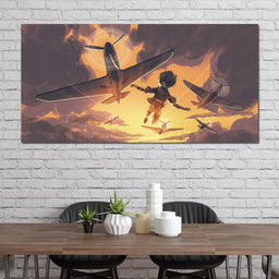 The Boy Flying - NicheCanvas