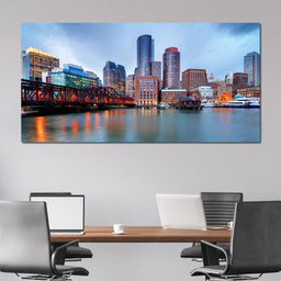 Boston Skyline - NicheCanvas