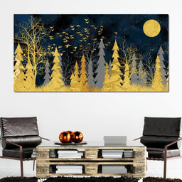 Golden Moonlight - NicheCanvas