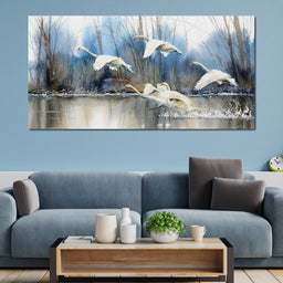 White Swans - NicheCanvas