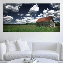 Old Barn in the Field - NicheCanvas