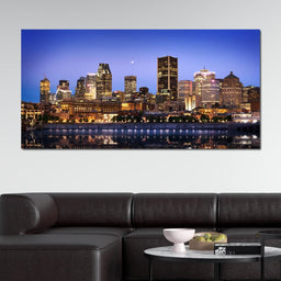 Montreal Skyline - NicheCanvas