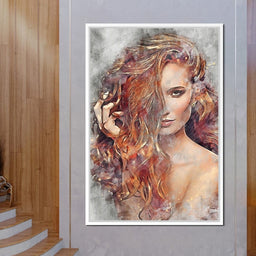 Girl Watercolor 2 - Mateo - NicheCanvas