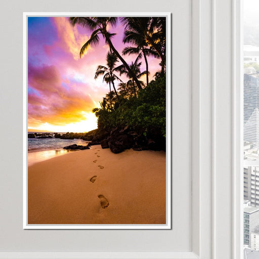 Footprints in the Sand - Lucas Moore Canvas Print