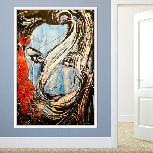 Blue Girl Canvas Print