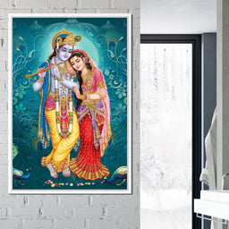 Radha & Krishna Couple - NicheCanvas
