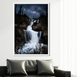 Milky Way Waterfall - Lucas Moore - NicheCanvas