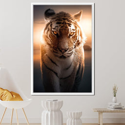 Tiger Orange Eyes - Zenzdesign - NicheCanvas