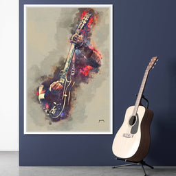 James Hetfield's Electric Guitar - Abraham Szomor - NicheCanvas