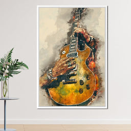Slash's Electric Guitar - Abraham Szomor - NicheCanvas