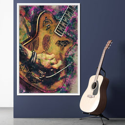 Johnny Depp's Guitar - Abraham Szomor - NicheCanvas